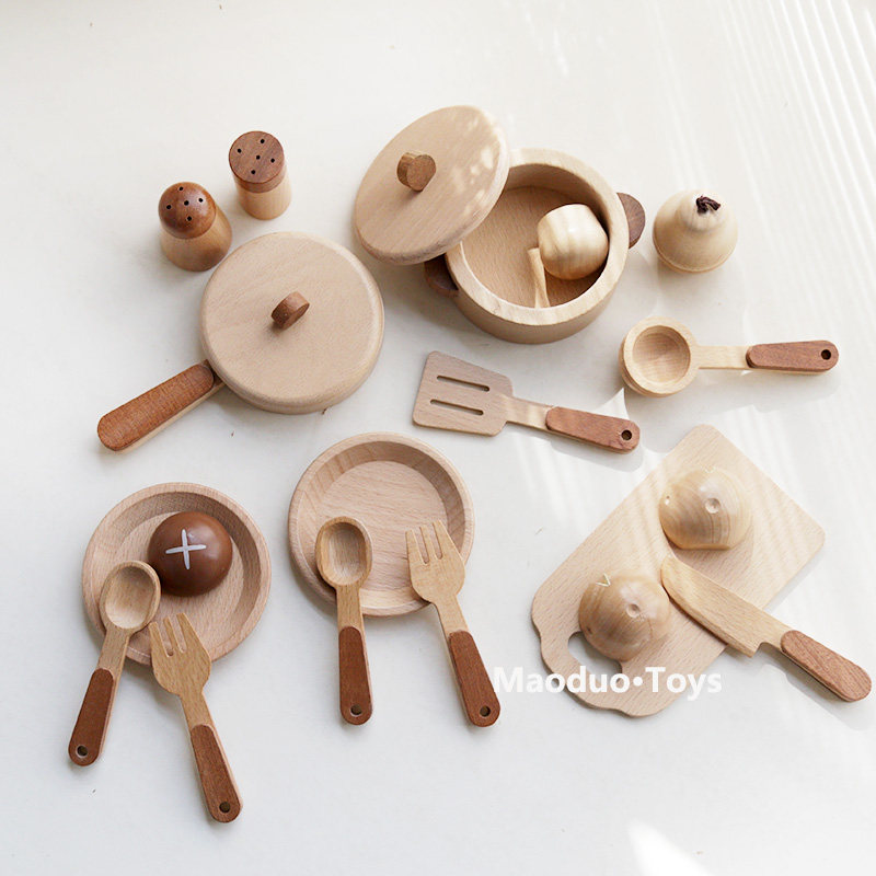 Home Cooking Utensil Set - Juego de cocina de madera de