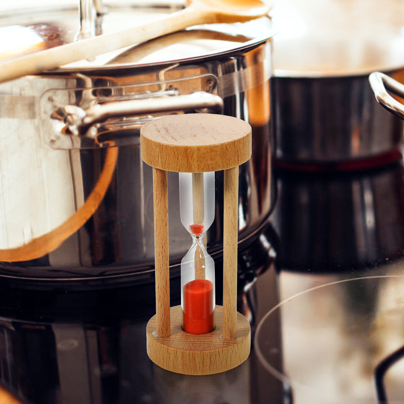 Reloj de arena de madera, temp - Home Cooking Game reseña y precio