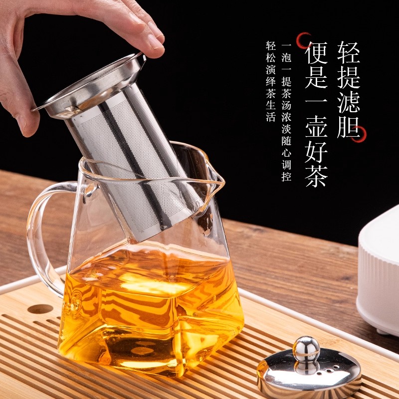 Tetera de cristal con infusor, - Home Cooking Appliances reseña y precio