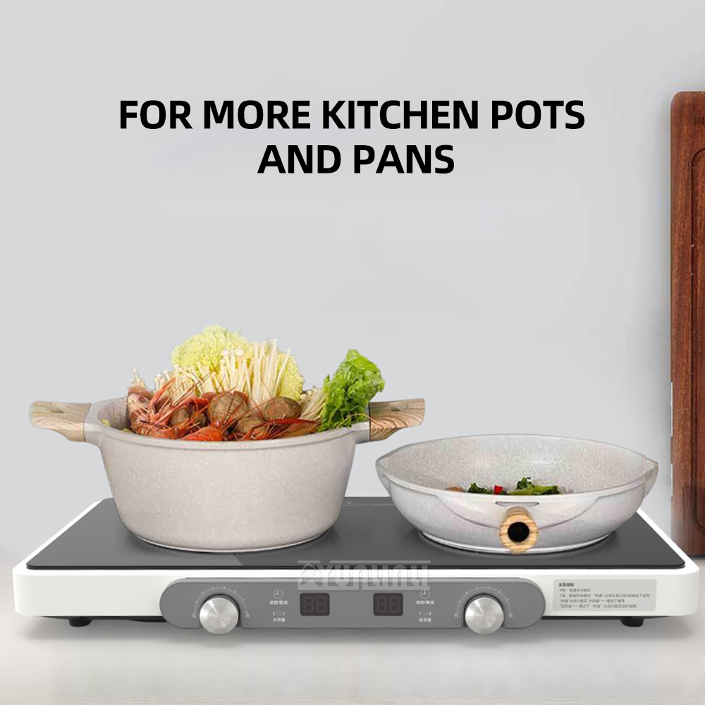 Cocina de Inducción doble, pla - Hot Pot Portable Dual reseña y precio