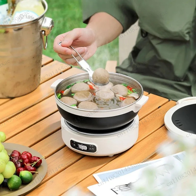 Olla eléctrica portátil plegab - Hot Pot Portable Dual reseña y precio